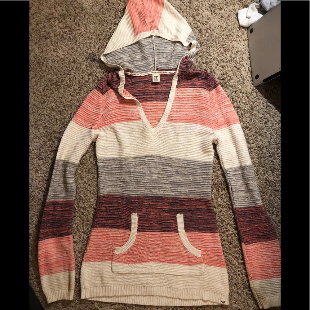 Roxy oversized crochet sweater